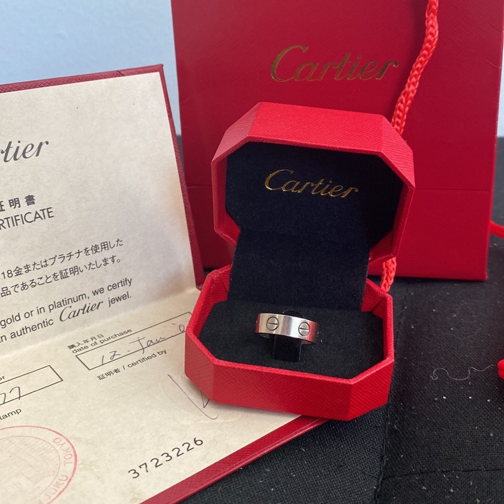 Cartier Love Ring size 48 with certificate